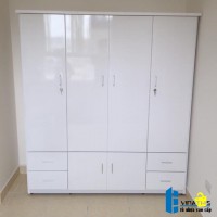 TỦ NHỰA ĐÀI LOAN 4 CÁNH 4 NGĂN 2 CÁNH NHỎ DƯỚI