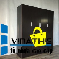Tủ nhựa đài loan 4 cánh 2 ngăn C4N2